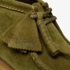 Mens Wallabee Boot Green Suede Wallabees