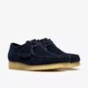 Mens Wallabee Navy Suede Wallabees