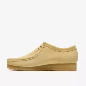 Mens Wallabee Pale Yellow Suede Wallabees