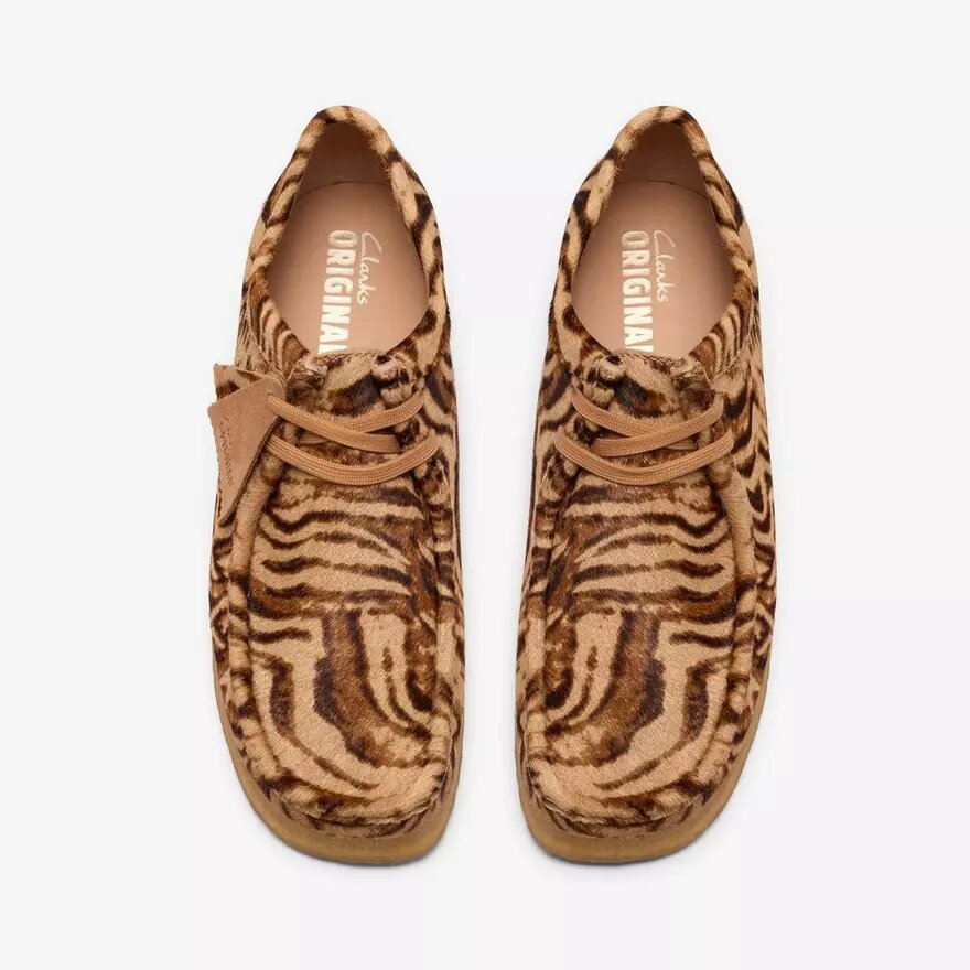 Mens Wallabee Tiger Print Wallabees Mens Wallabee Tiger Print Wallabees