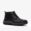 Mens Walpath Chukka Black Leather Boots