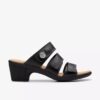 Women’s Emily 2 Adella Black Leather Heeled Sandals Women’s Emily 2 Adella Black Leather Heeled Sandals