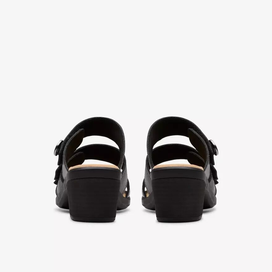 Women’s Emily 2 Adella Black Leather Heeled Sandals Women’s Emily 2 Adella Black Leather Heeled Sandals
