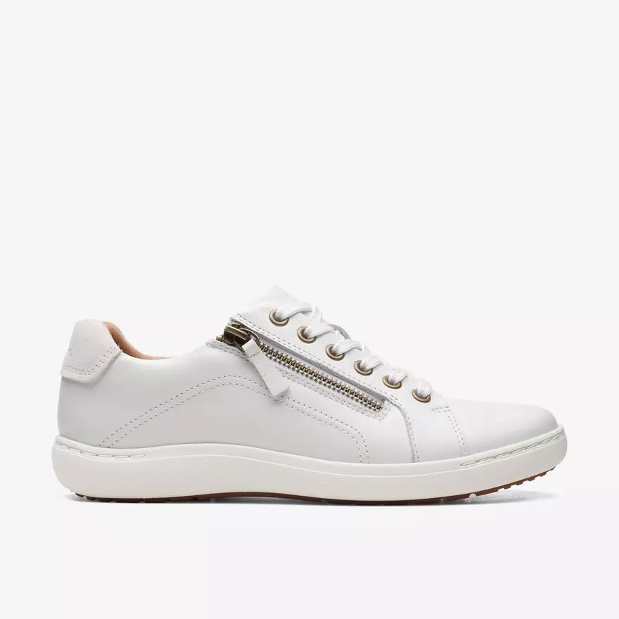 Women’s Nalle Lace White Leather Sneakers Women’s Nalle Lace White Leather Sneakers