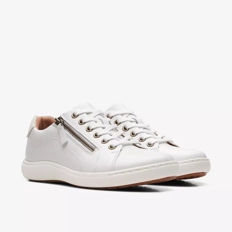Women’s Nalle Lace White Leather Sneakers Women’s Nalle Lace White Leather Sneakers