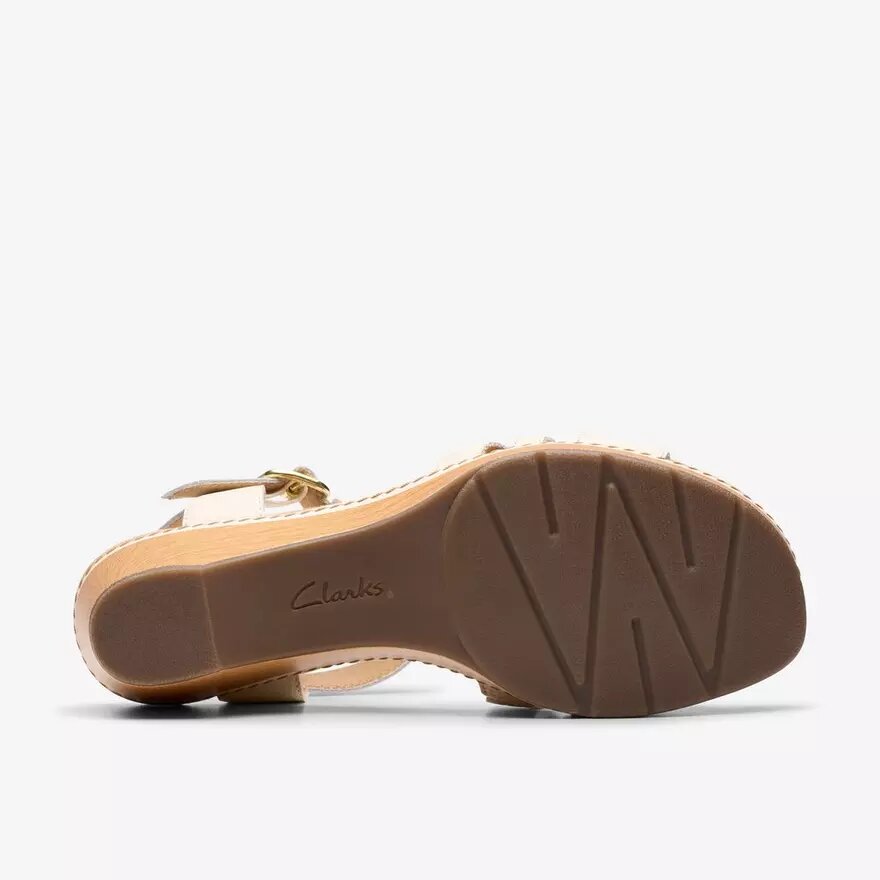 Women’s Seannah Madi Cream Leather Wedges Women’s Seannah Madi Cream Leather Wedges
