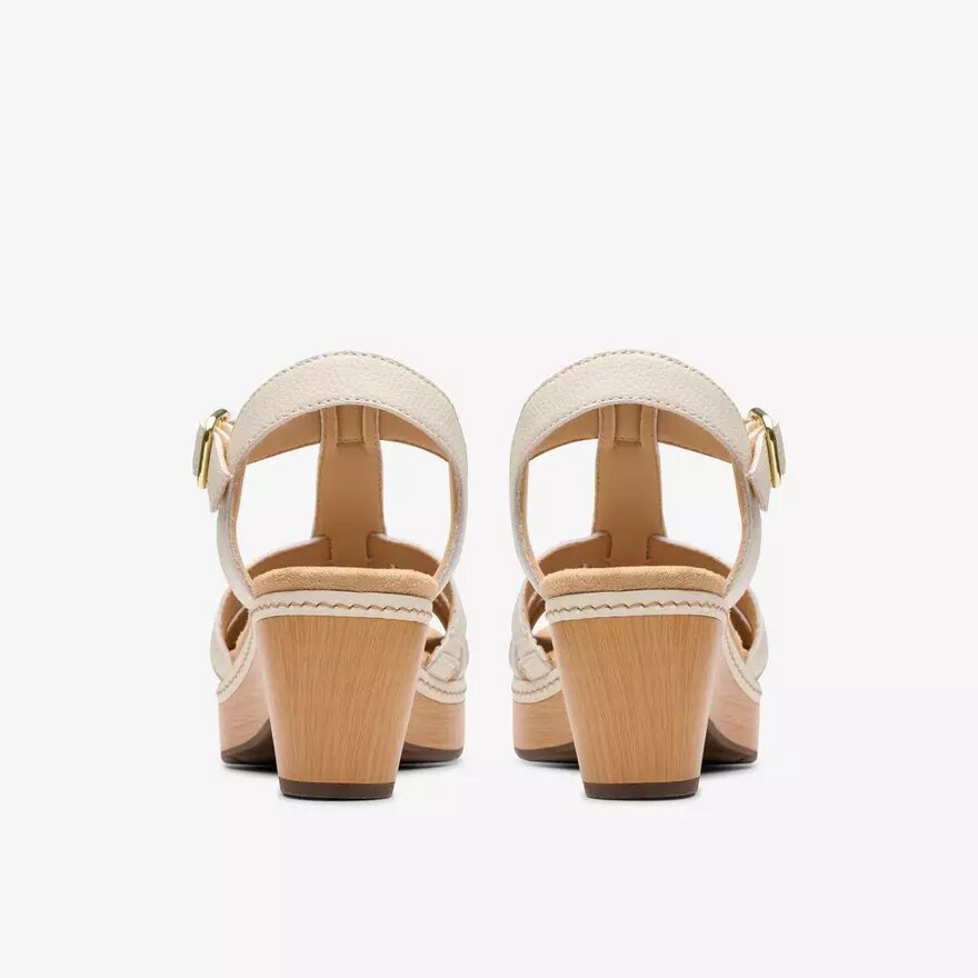Women’s Seannah Madi Cream Leather Wedges Women’s Seannah Madi Cream Leather Wedges