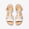 Women’s Seannah Madi Cream Leather Wedges Women’s Seannah Madi Cream Leather Wedges