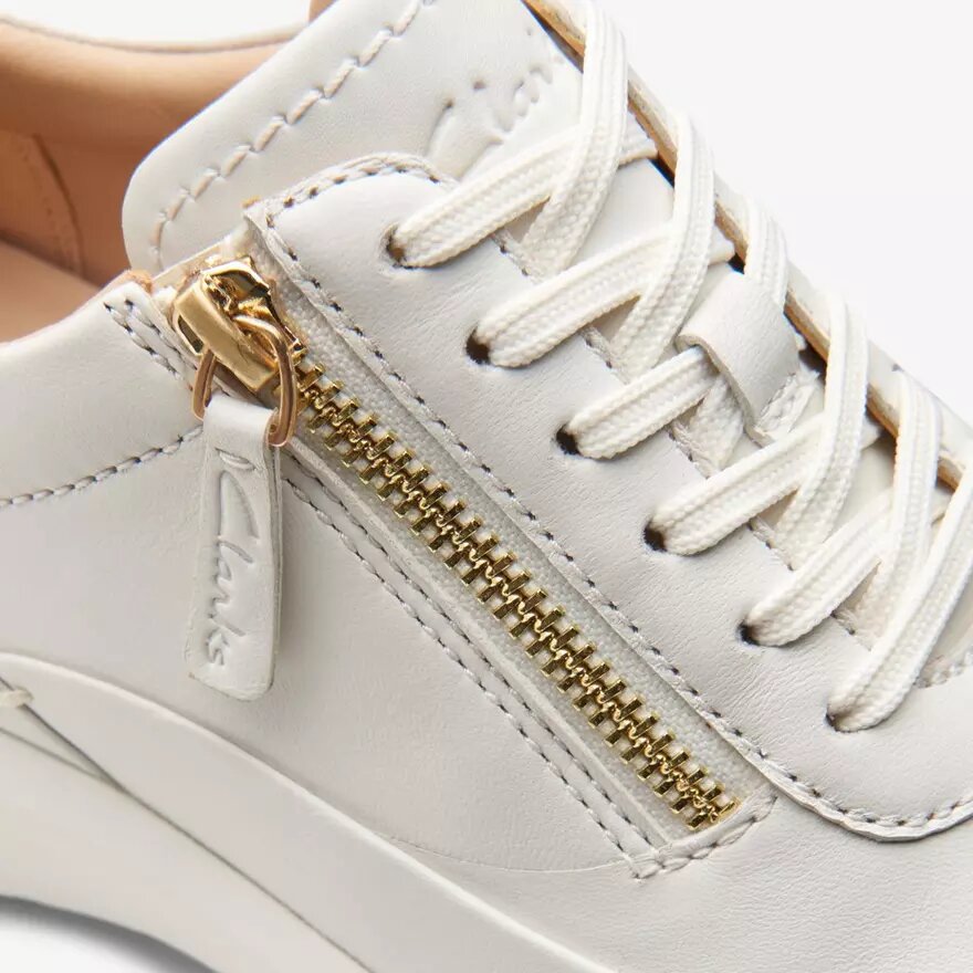 Women’s Tivoli Zip off White Leather Sneakers Women’s Tivoli Zip off White Leather Sneakers