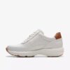 Women’s Tivoli Zip off White Leather Sneakers Women’s Tivoli Zip off White Leather Sneakers