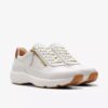 Women’s Tivoli Zip off White Leather Sneakers Women’s Tivoli Zip off White Leather Sneakers