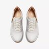 Women’s Tivoli Zip off White Leather Sneakers Women’s Tivoli Zip off White Leather Sneakers