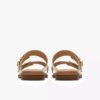 Womens Ariany Bay Soft Gold Flat Sandals