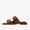 Womens Ariany Bay Tan Leather Flat Sandals Womens Ariany Bay Tan Leather Flat Sandals