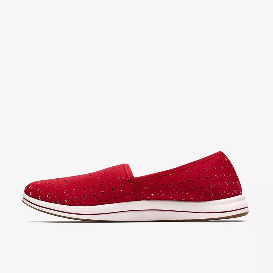 Womens Breeze Lily Cherry Slip Ons Womens Breeze Lily Cherry Slip Ons