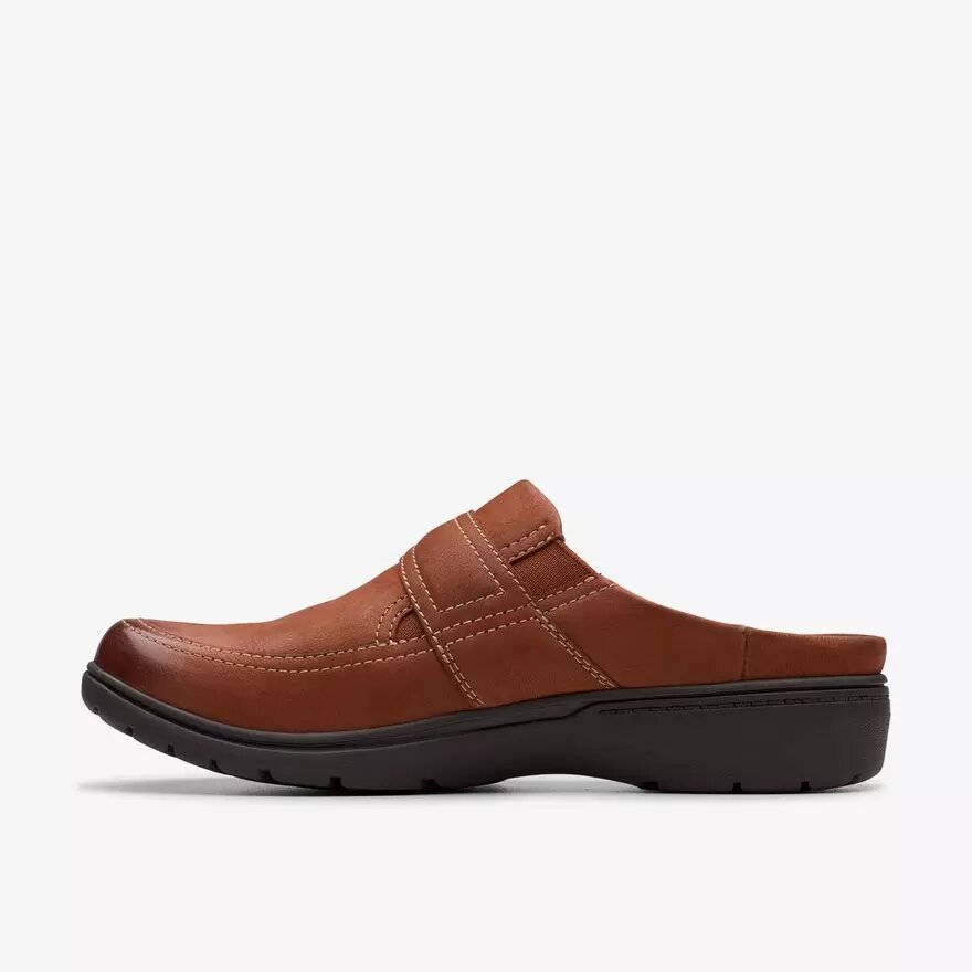 Womens Carleigh Viola British Tan Nubuck Clogs & Mules Womens Carleigh Viola British Tan Nubuck Clogs & Mules