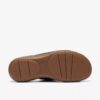 Womens Cecily Step Black Nubuck Flat Sandals