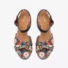 Womens Chicly Floral Black Print Wedges Womens Chicly Floral Black Print Wedges