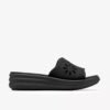 Womens Drift Floral Black Wedges