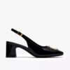 Womens Fernie Sling Black Patent Leather Court Shoes Womens Fernie Sling Black Patent Leather Court Shoes