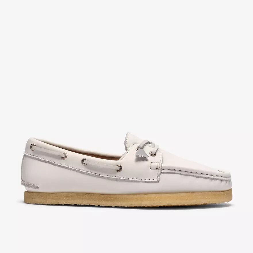 Womens Godney Boat White Grain Leather Boat Shoes Womens Godney Boat White Grain Leather Boat Shoes