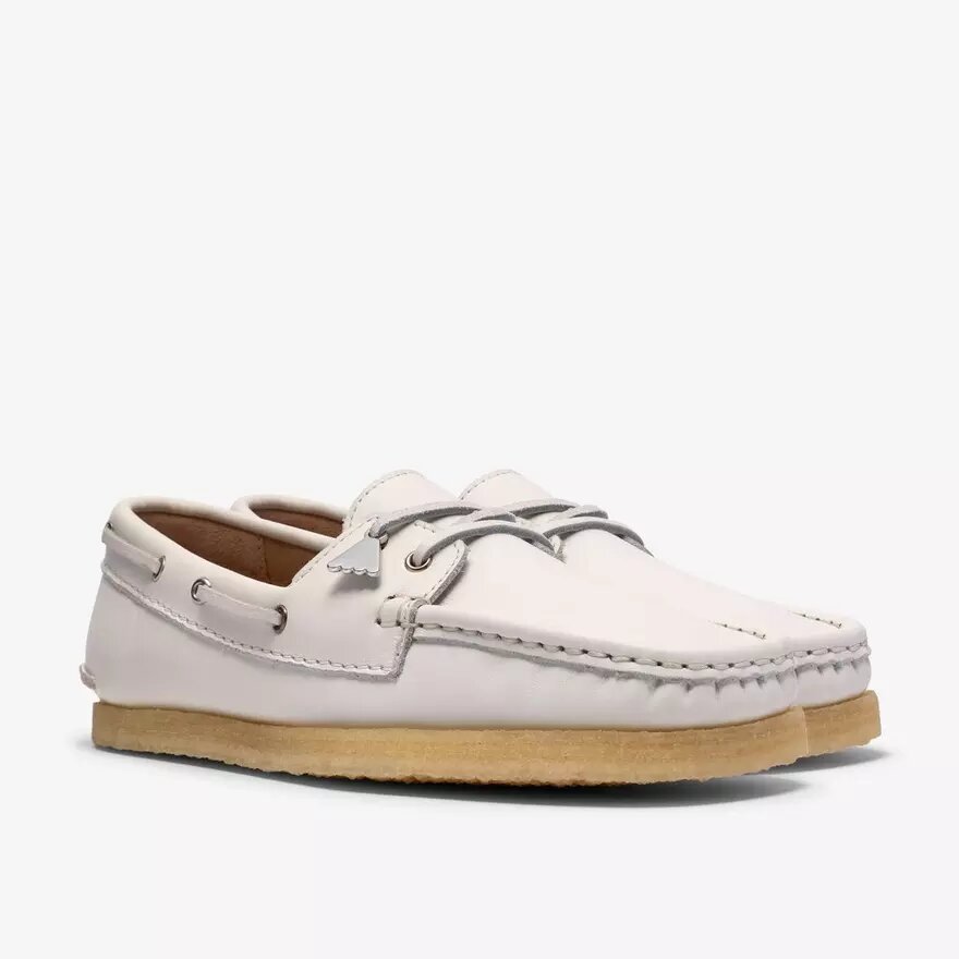 Womens Godney Boat White Grain Leather Boat Shoes Womens Godney Boat White Grain Leather Boat Shoes
