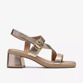 Womens Jaylan Sol Champagne Heeled Sandals Womens Jaylan Sol Champagne Heeled Sandals