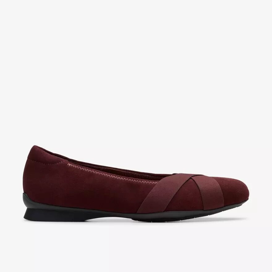 Womens Jazmynn Gem Merlot Suede Ballet Flats Womens Jazmynn Gem Merlot Suede Ballet Flats