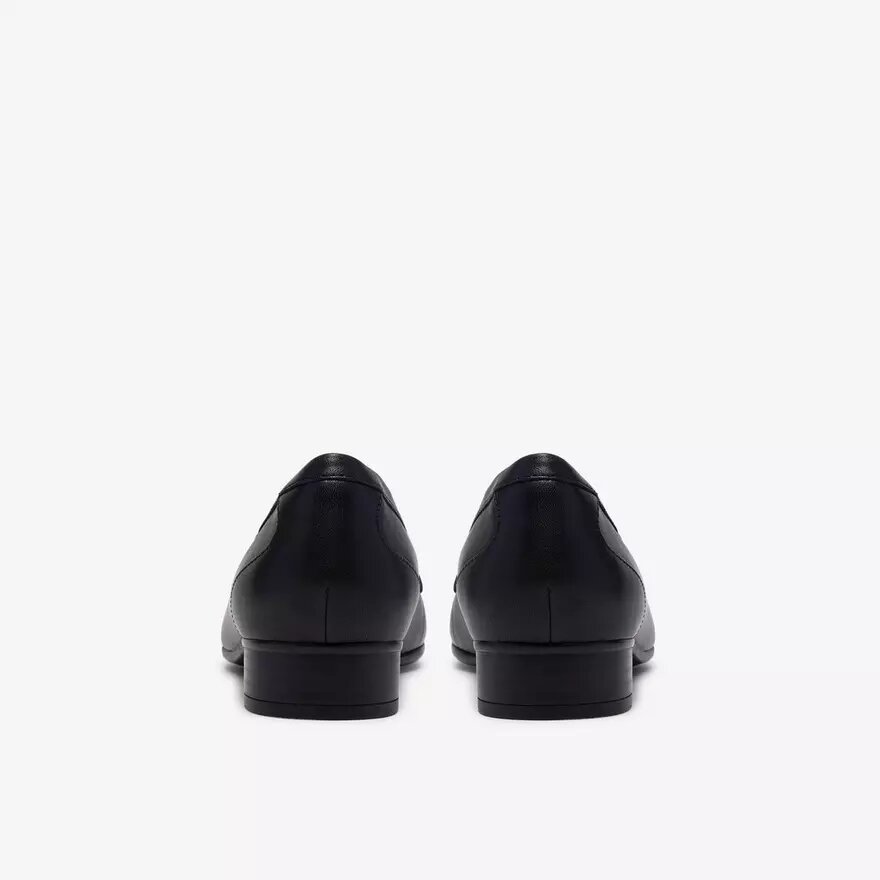 Womens Juliet Mia Black Leather Slip-Ons Womens Juliet Mia Black Leather Slip-Ons
