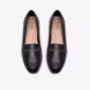 Womens Juliet Mia Black Leather Slip-Ons Womens Juliet Mia Black Leather Slip-Ons