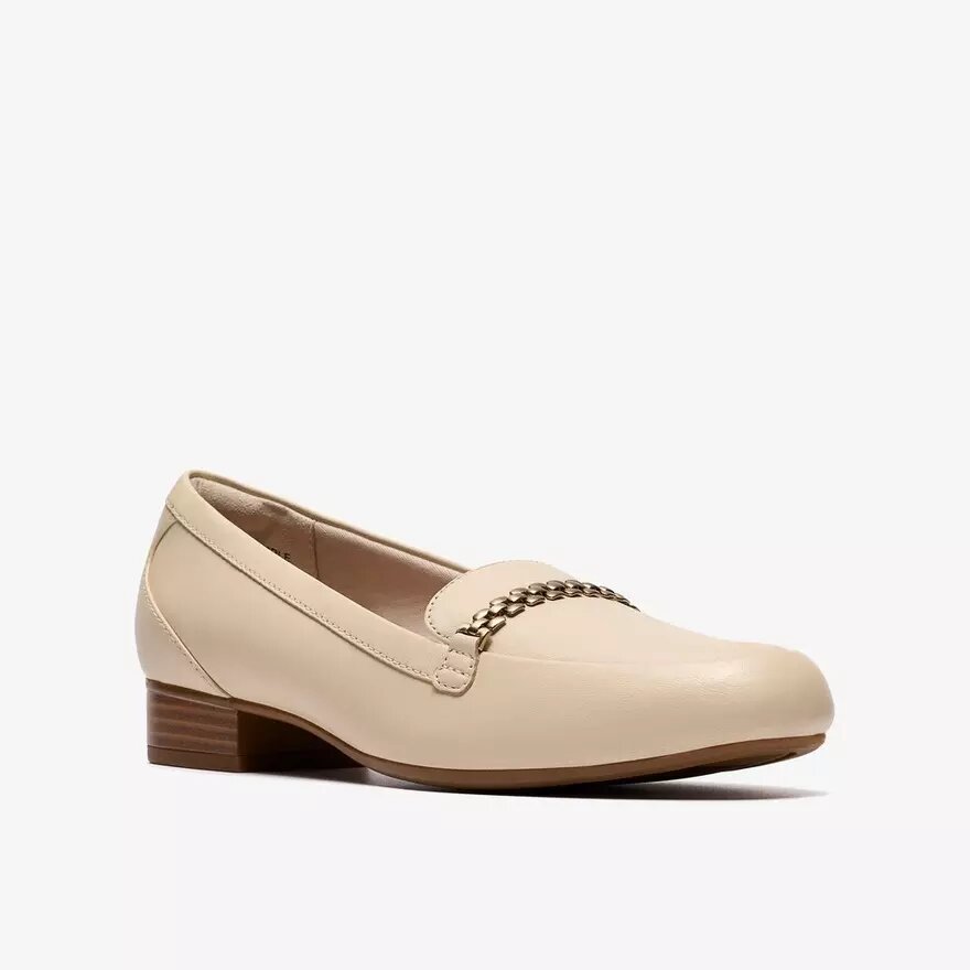 Womens Juliet Mia Cream Leather Slip-Ons Womens Juliet Mia Cream Leather Slip-Ons