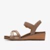 Womens Kacha Twist Taupe Combination Leather Wedges Us Womens Kacha Twist Taupe Combination Leather Wedges Us