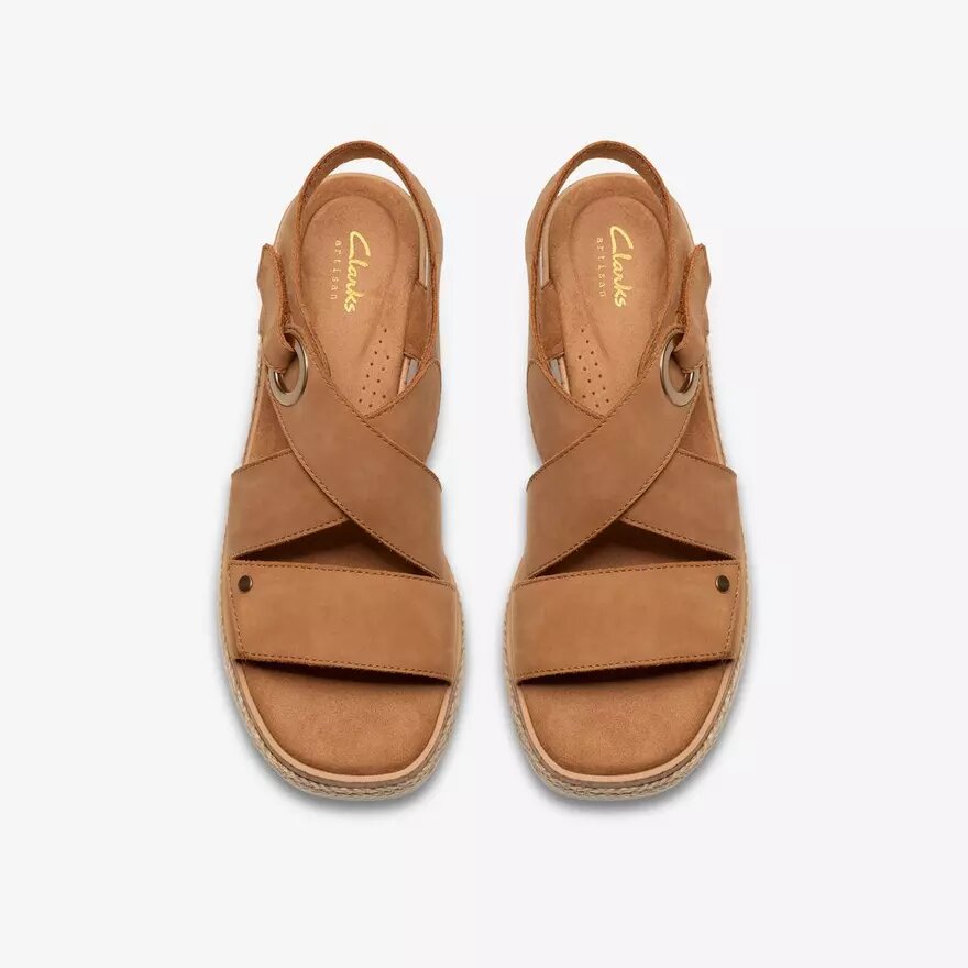 Womens Kidiki Sun Tan Nubuck Wedges Womens Kidiki Sun Tan Nubuck Wedges