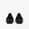 Womens Krystine Lily Black Leather Slip-Ons Womens Krystine Lily Black Leather Slip-Ons