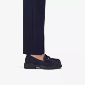 Womens Lauryl Step Navy Suede Loafers