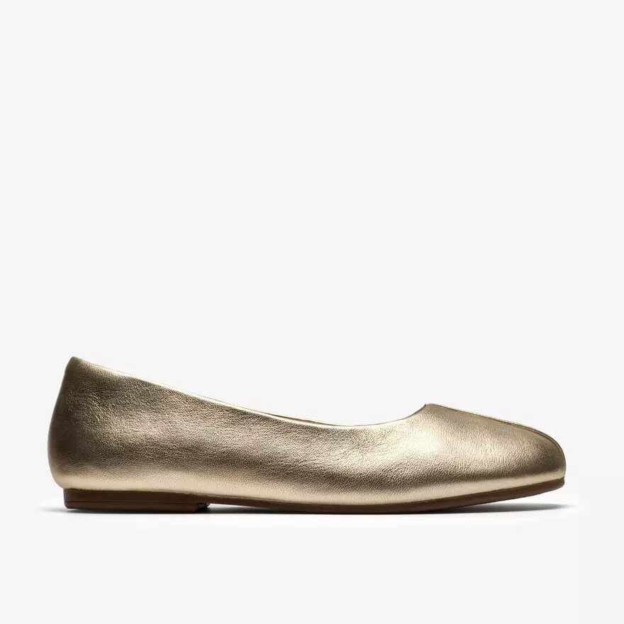 Womens Livia Lily Soft Gold Ballet Flats Womens Livia Lily Soft Gold Ballet Flats
