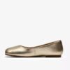 Womens Livia Lily Soft Gold Ballet Flats Womens Livia Lily Soft Gold Ballet Flats