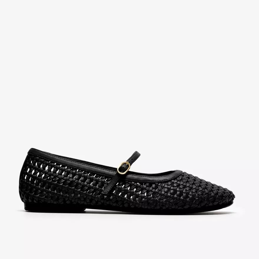 Womens Livia Sky Black Weave Bar Shoes Womens Livia Sky Black Weave Bar Shoes