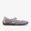 Womens Meridor Jane Light Blue Suede Mary Janes