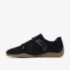 Womens Meridor Lo Black Suede Sneakers