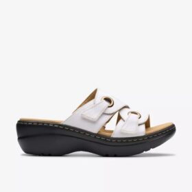 Womens Merliah2 Cove White Leather Wedges