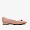 Womens Natalyn Trim Light Pink Leather Slip-Ons Womens Natalyn Trim Light Pink Leather Slip-Ons