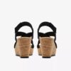 Womens Rose Style Black Nubuck Wedges Womens Rose Style Black Nubuck Wedges