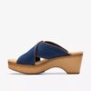 Womens Seannah Nora Dark Denim Wedges Womens Seannah Nora Dark Denim Wedges