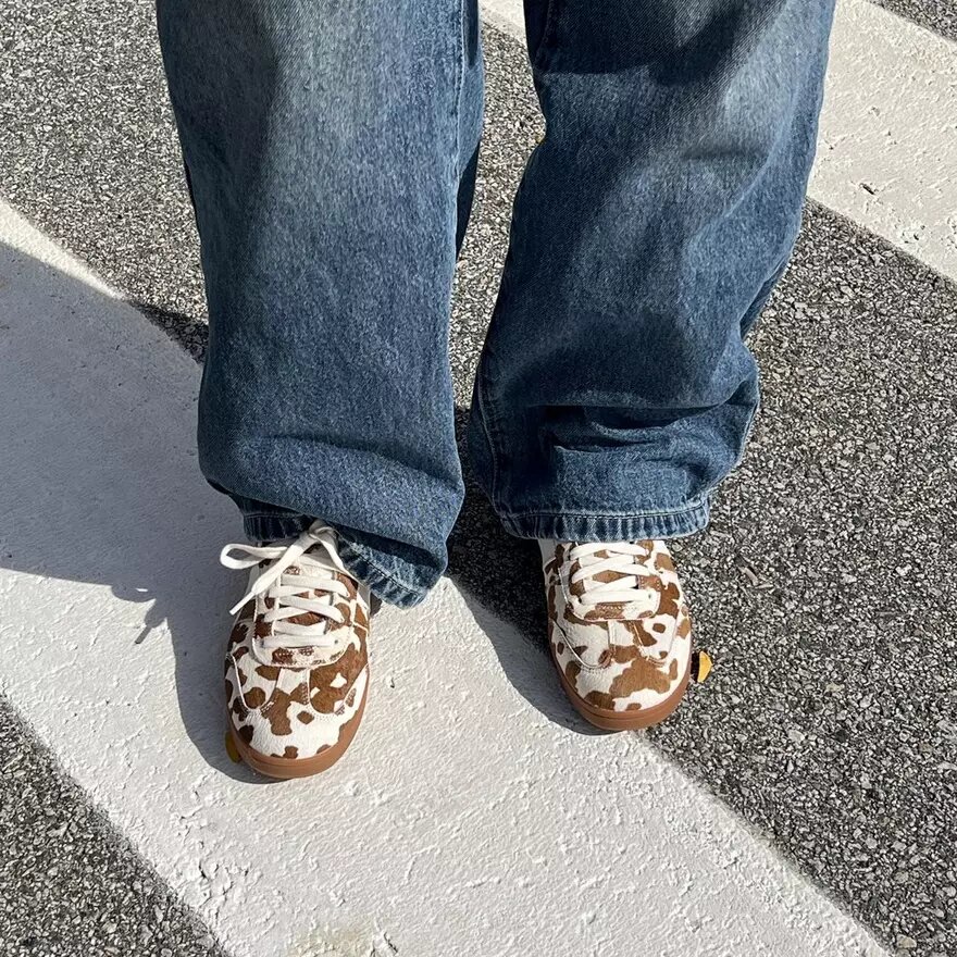 Womens Seco Speed2 Cow Print Sneakers Womens Seco Speed2 Cow Print Sneakers