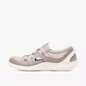 Womens Solevana Step Pale Grey Slip-Ons