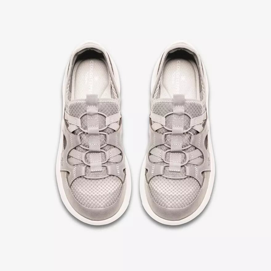 Womens Solevana Step Pale Grey Slip-Ons Womens Solevana Step Pale Grey Slip-Ons