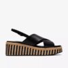 Womens Tessiah Cross2 Black Interest Wedges Womens Tessiah Cross2 Black Interest Wedges