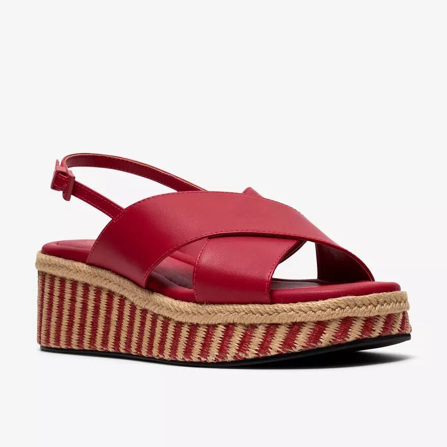 Womens Tessiah Cross2 Pink Interest Wedges Womens Tessiah Cross2 Pink Interest Wedges