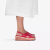Womens Tessiah Cross2 Pink Interest Wedges Womens Tessiah Cross2 Pink Interest Wedges